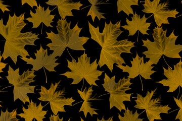 秋　紅葉　背景イラスト