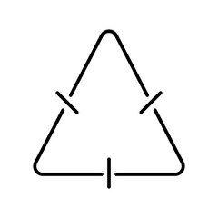 triangle line icon