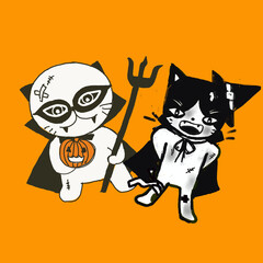 Halloween Ghost cat