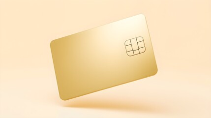 Gold Credit Card Mockup