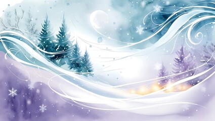 christmas, hand-drawn watercolor and ink seamless patterns