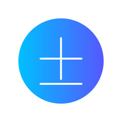 plus minus gradient icon