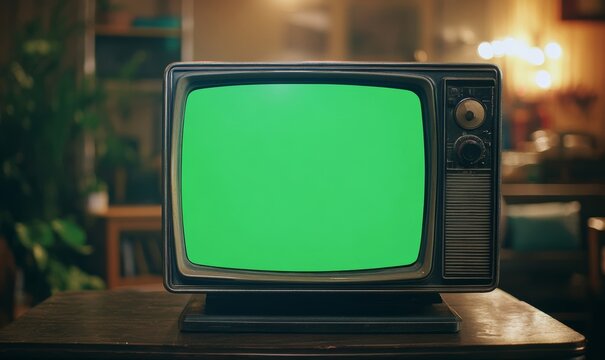 Close Up Footage of a Retro TV Set Screen with an 8 Bit 2D Eighties Inspired Console Arcade Video Game. Nostalgic Shooter Game, Player Battle with Swarm of Aliens and Wins the