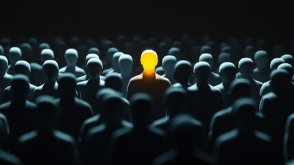 Fototapeta premium Standing out from the crowd