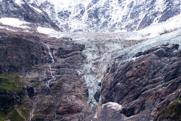 Fototapeta premium Incredible view of the glacier Grindelwald-Fieschergletscher. Grindelwald valley, Switzerland. Landscape photography