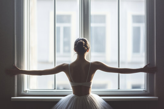 Ballerina near the window.