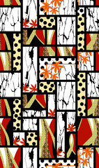 Suitable for dress clothes, pattern, vibrant colors
