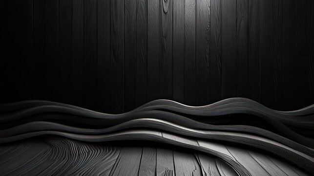 Dark textured floor paired with an aged wall Abstract black backdrop suitable for web design seasonal occasions product photography and professional reports featuring a smooth gradient