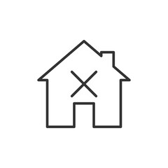 Home icon. Remove symbol modern, simple, vector, icon for website design, mobile app, ui. Vector Illustration