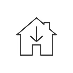Home icon. Download symbol modern, simple, vector, icon for website design, mobile app, ui. Vector Illustration