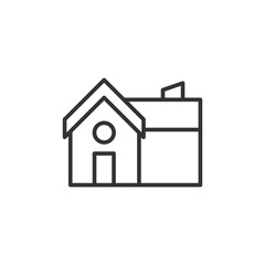 Building icon. Real estate symbol modern, simple, vector, icon for website design, mobile app, ui. Vector Illustration