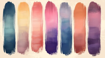 Abstract Watercolor Stripes  Colorful Paint Strokes  Artistic Background