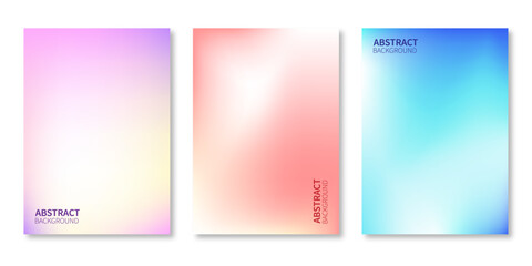 Fluid Gradient Background Vector. Colorful & Minimal Style Posters with Liquid color. Modern wallpaper design for social media, idol poster, banner, flyer.