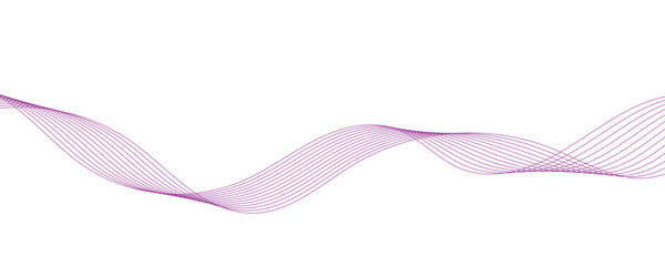 Abstract vector background with purple wavy lines. EPS10