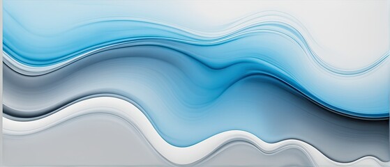 Fototapeta premium Abstract Blue and Gray Waves