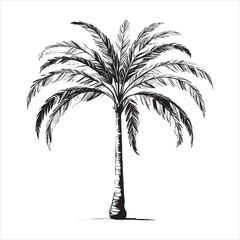 Obraz premium Tropical Paradise Palm Tree Silhouette