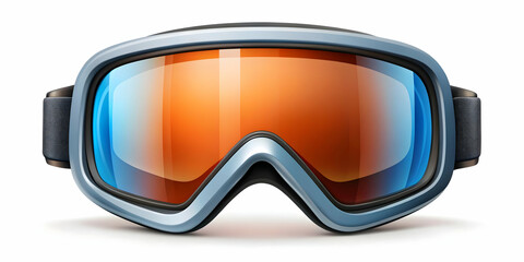 3D Rendered Ski Goggles Icon Isolated on White Background - Ideal Vector Design for Winter Sports Infographics and Ecommerce Promotions