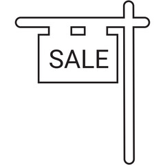 For sale, information, sell home icon