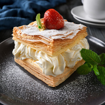 Delicious Vanilla Cream Puff Pastry Called Cremsnit