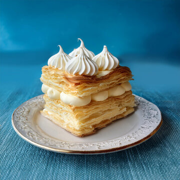 Delicious Vanilla Cream Puff Pastry Called Cremsnit