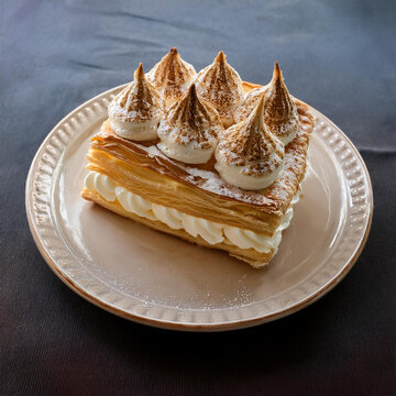 Delicious Vanilla Cream Puff Pastry Called Cremsnit