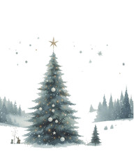 Fototapeta premium Christmas tree 