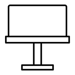 Fototapeta premium Road billboard outline icon