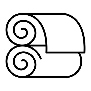 recommend clip art: Paper roll outline icon