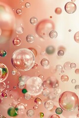 Abstract Background of Multicolored Bubbles in a Liquid