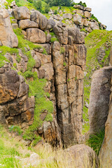 Rocks on a rocky shore.

The South China Sea in the East of Vietnam. Hoa Tam Commune, Long Hoa District, Fuyen Province.
