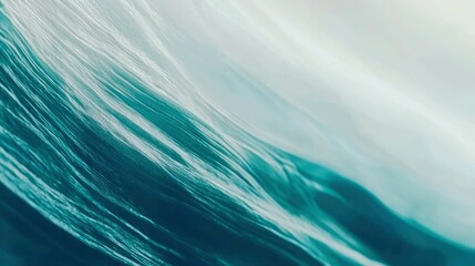Abstract Texture of Crinkled Teal Plastic