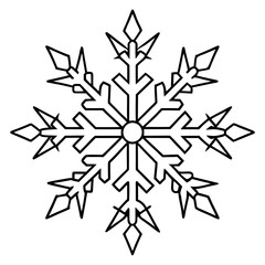 Intricate Snowflake Vector Design