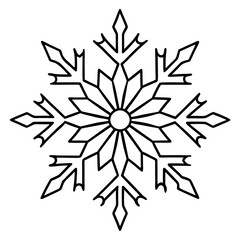 Intricate Snowflake Vector Design