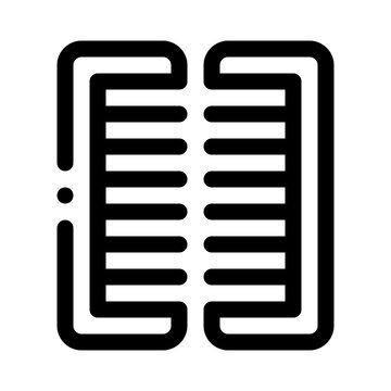 recommend clip art: Comb line icon