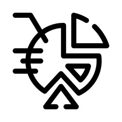 Pie Chart line icon