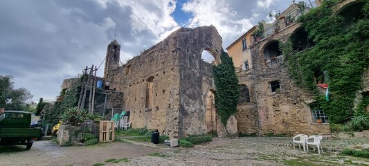 view of the old town Bussana Vecchia