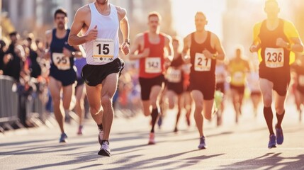 Halloween-themed 5K race in an American city runners in spooky costumes