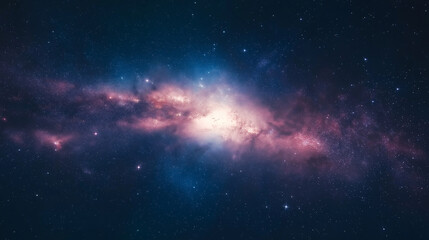 Obraz premium Space scene with stars in the galaxy. Panorama. Universe filled with stars, nebula and galaxy.