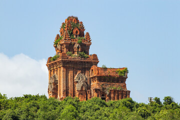 Banh It Ancient Tower (Also Called Silver Tower) On A Mountain In Binh Dinh Province, Vietnam. Banh It Tower In Binh Dinh Is One Of The Remaining Relics Of The Champa Culture.