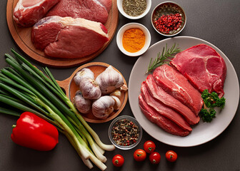 新鮮なステーキ肉