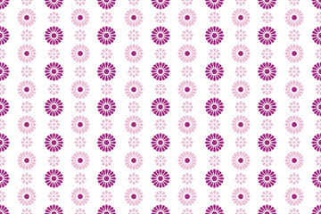 seamless pattern with pink flower