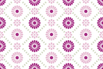 Pink Flower pattern wallpaper seamless pattern