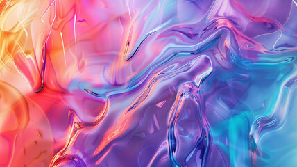 Obraz premium Abstract Iridescent Glassmorphism Pink and Blue Background