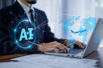 Business use AI technology for logistic management to distribute products to consumers in various regions across the globe efficiently and accurately.