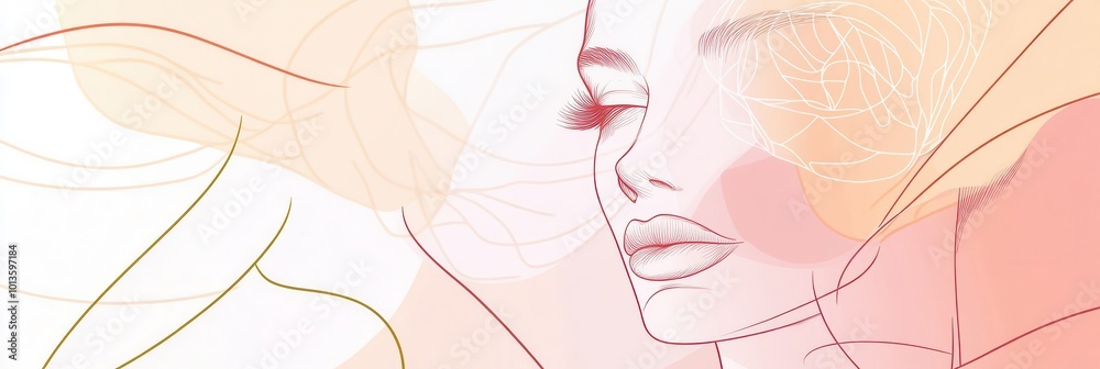 Aufkleber this artwork features a graceful line art design where a rose petal elegantly merges into the outlin