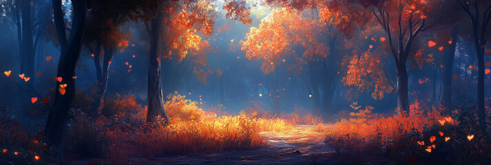 Fototapeta premium banner for autumn