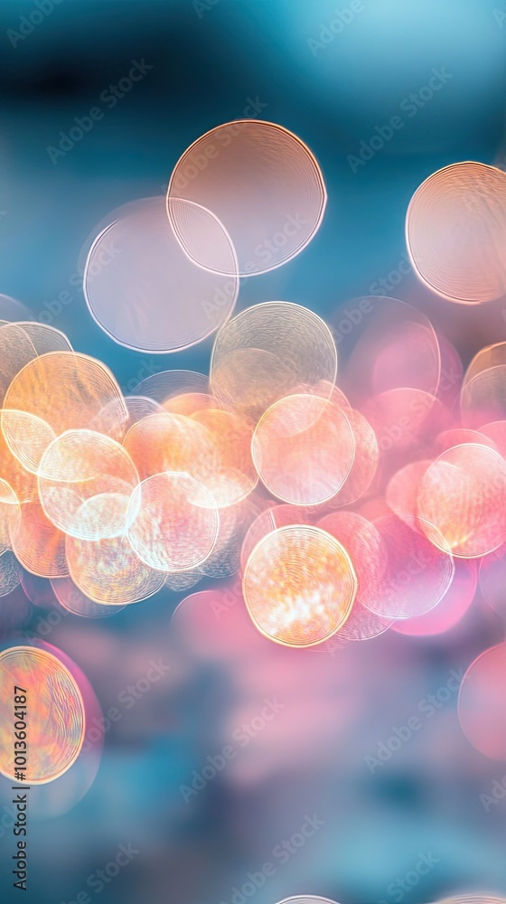 Sticker captivating bokeh lights create a dreamy atmosphere, perfect for backgrounds and artistic projects.