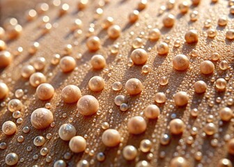 Moisture beads on skin's surface, refracting light, showcasing tiny spheres of perspiration that glisten with subtle intensity, telling a story of human exertion and physical activity.