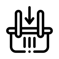 Basket line icon