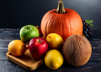 新鮮な果物と野菜